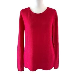 Chico’s small sweater pink lightweight scoop neckline